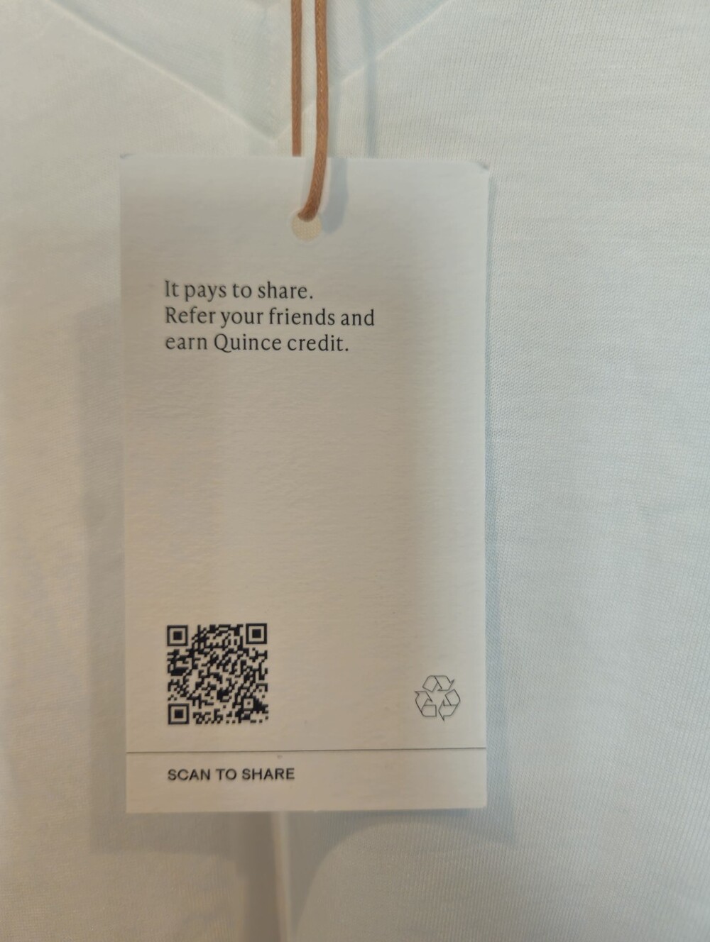 NWT Quince Cotton Modal V-Neck Tee White Size Large - Picture 9 of 9